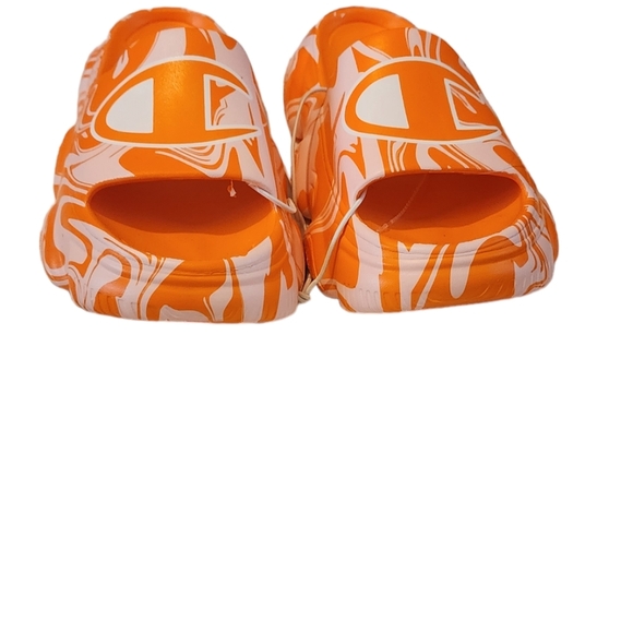 Women's Slides Orange  White Champio Meloso Squish Swirl Size 7.. - Picture 4 of 4